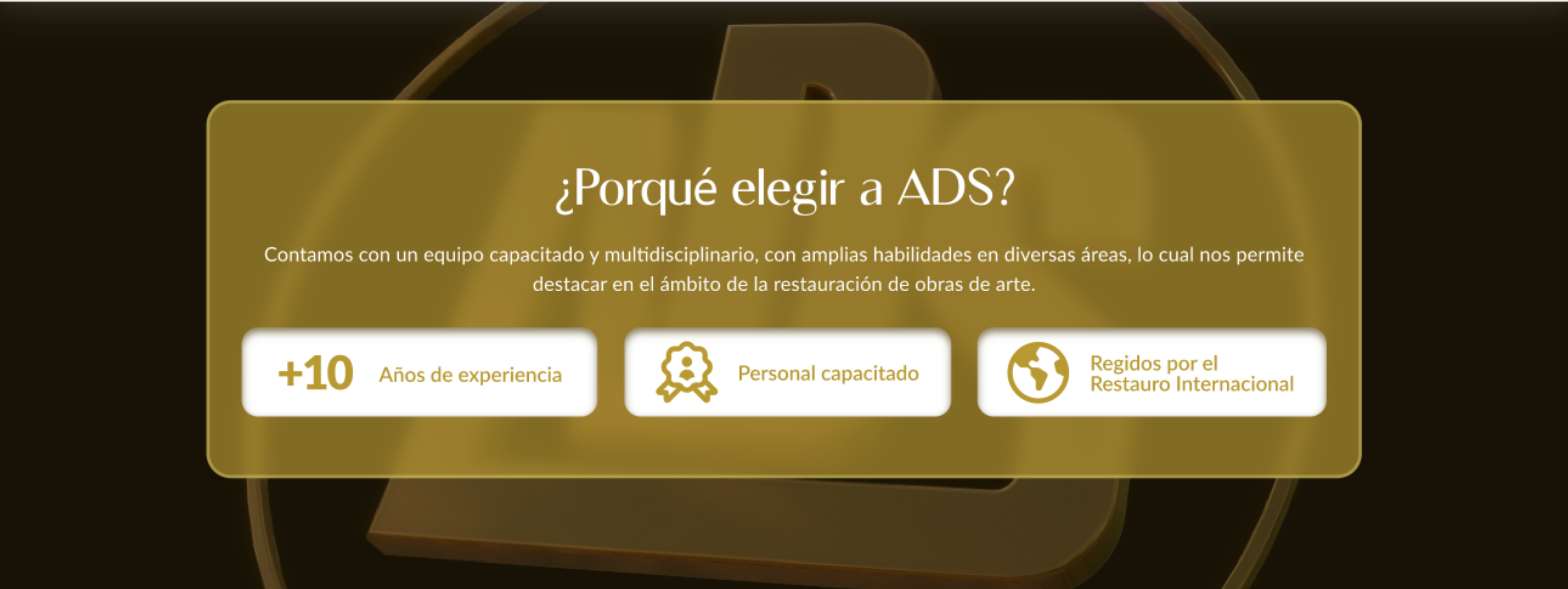 ¿Por qué elegir a ADS?